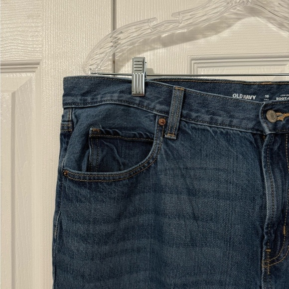 Old Navy Women’s Low Rise Boot Cut Blue Jeans size 16 Tall - Picture 4 of 8
